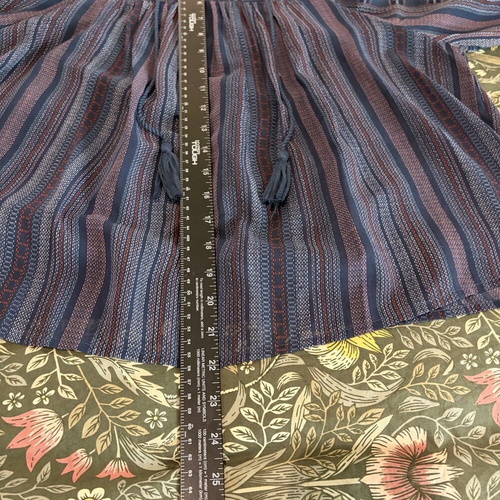 Lucky Brand Blouse Top Medium Sheer Peasant Boho Festival Hippie Airy Flowy - Picture 5 of 5